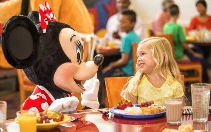 CENA CON PERSONAJES DE DISNEY EN ORLANDO